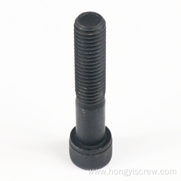 Black hexagon socket head cap screws half thread